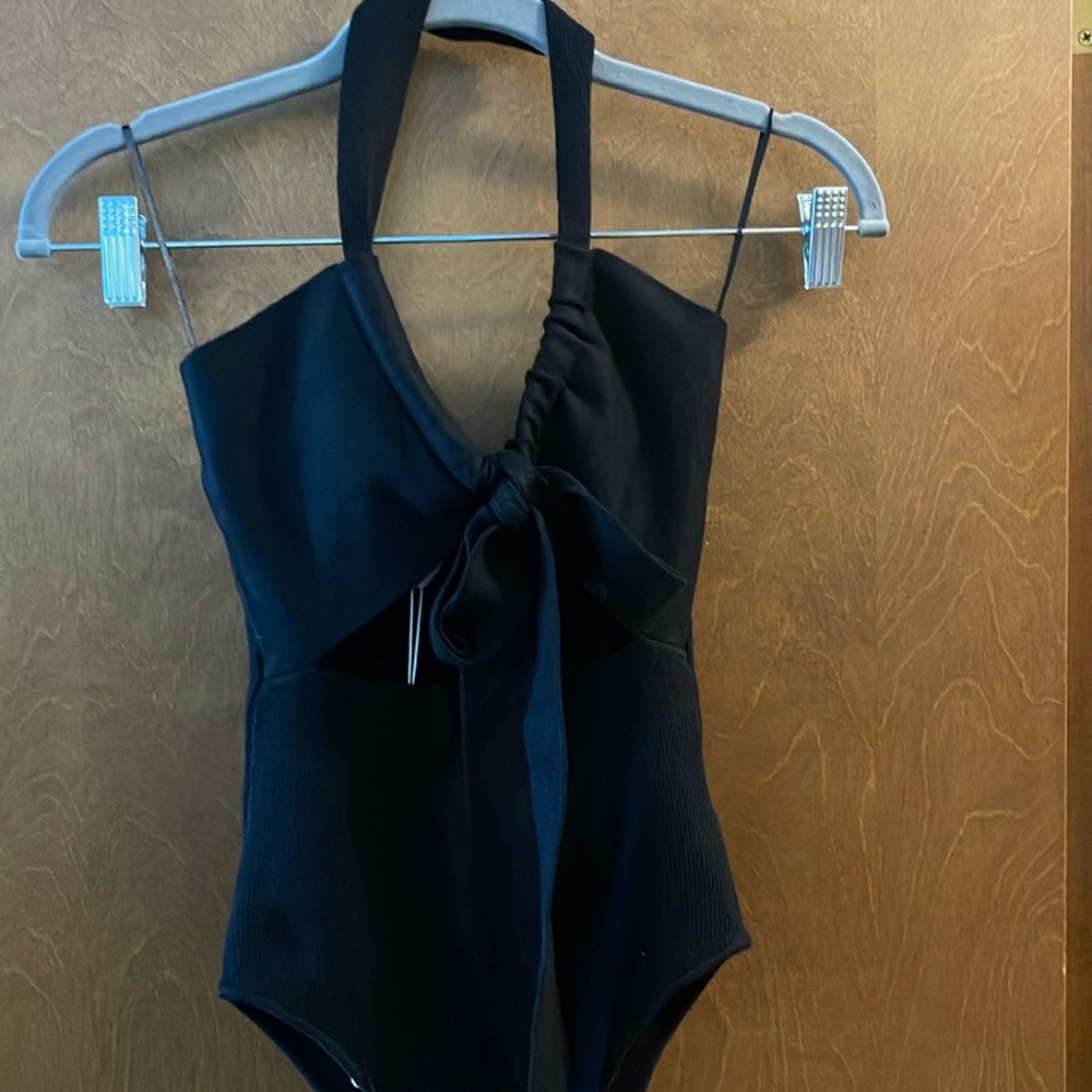 Never worn! Halter Cut Out Bodysuit